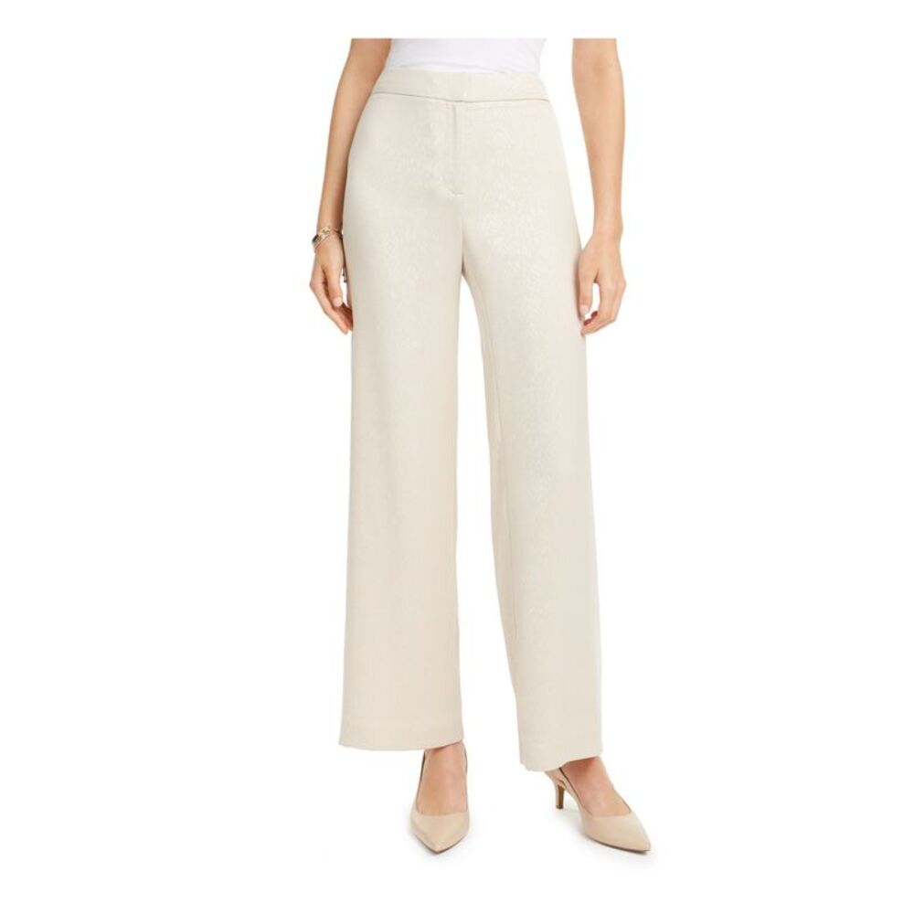 ALFANI Womens Beige Heather Wide Leg Shorts 16